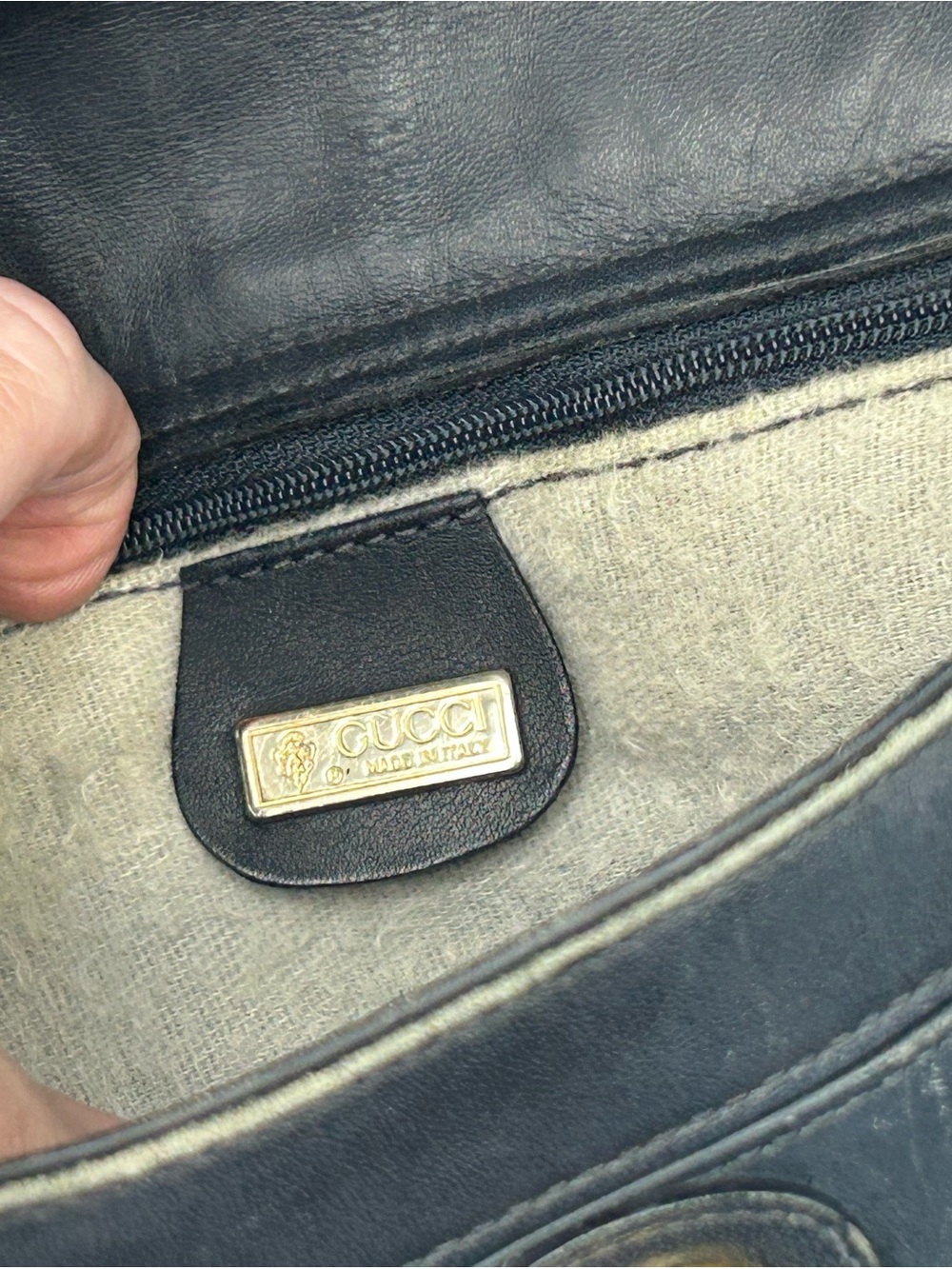 ✨ Vintage Gucci Navy GG Monogram Shoulder Bag / Crossbody ✨ - Picture 10 of 16